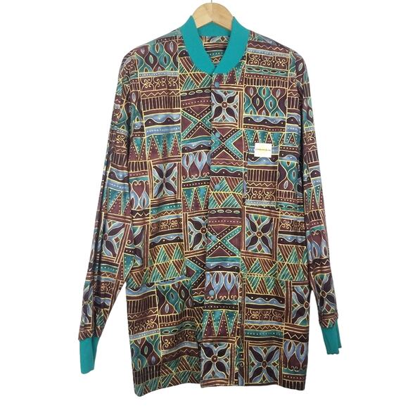 California Scrubs | Tribal Pattern Long sleeve Jacket - Picture 1 of 6